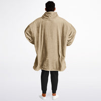 Thumbnail for Neutral Slate and Sand Oversized Reversible Hoodie