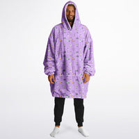 Thumbnail for Animal 2and  Animal 1 Pattern Design Oversized Reversible Hoodie