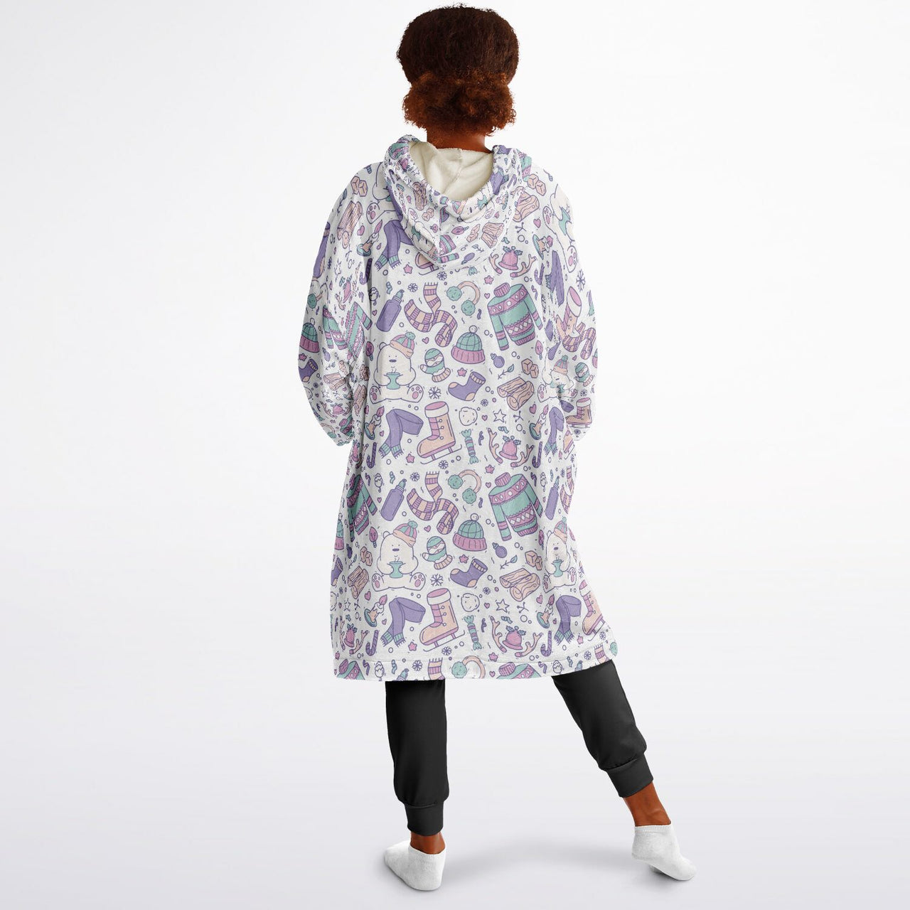 Christmas Pattern Winter Bear Youth Standard Hoodie