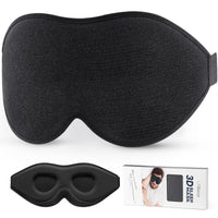 Thumbnail for LitBear Sleep Mask for Side Sleeper Women Men Eye Mask for Sleeping Light Blocking 3D Contoured Cup Sleeping Mask Soft Breathable Sleep Eye Mask with Adjustable Elastic Strap for Flight Nap