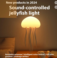 Thumbnail for LED Jellyfish Mood Lamp - Smart Bedside Light