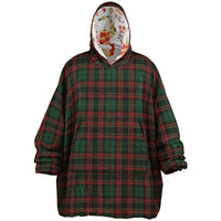 Thumbnail for Christmas Pattern Checkered 2 and Red Christmas Oversized Reversible Hoodie