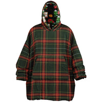 Thumbnail for Christmas Pattern Green Christmas and Checkered 1 Oversized Reversible Hoodie