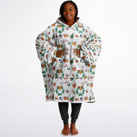 Thumbnail for Christmas Pattern Winter Christmas and Checkered 2 Oversized Reversible Hoodie