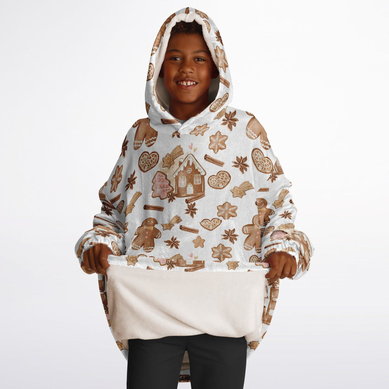 Christmas Pattern  Ginger Bread Youth Standard Hoodie
