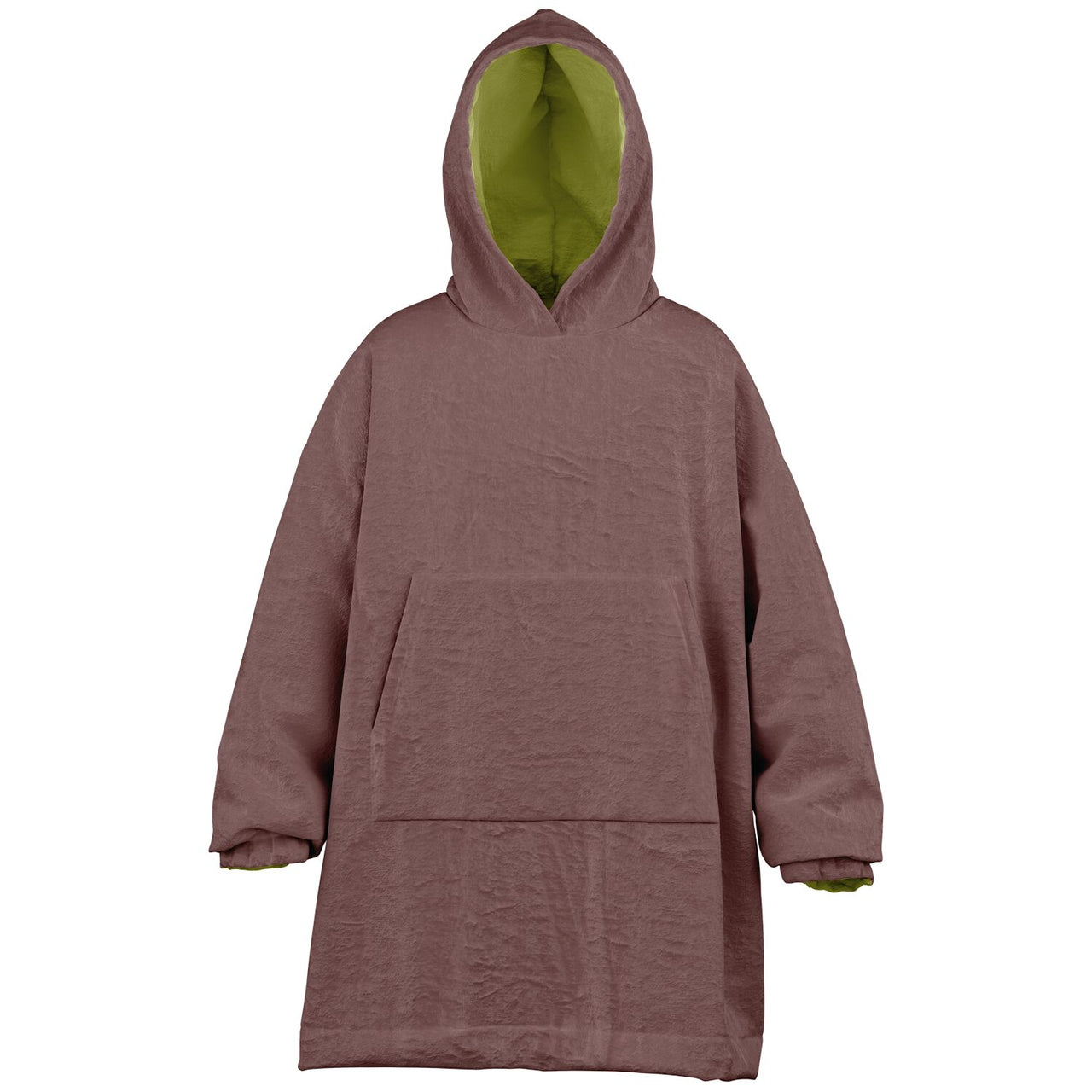 Earthy Tones Olive Green and Rose Taupe Youth Reversible Hoodie