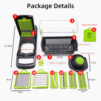 Thumbnail for 15-in-1 Veggie Dicer and Slicer Kit