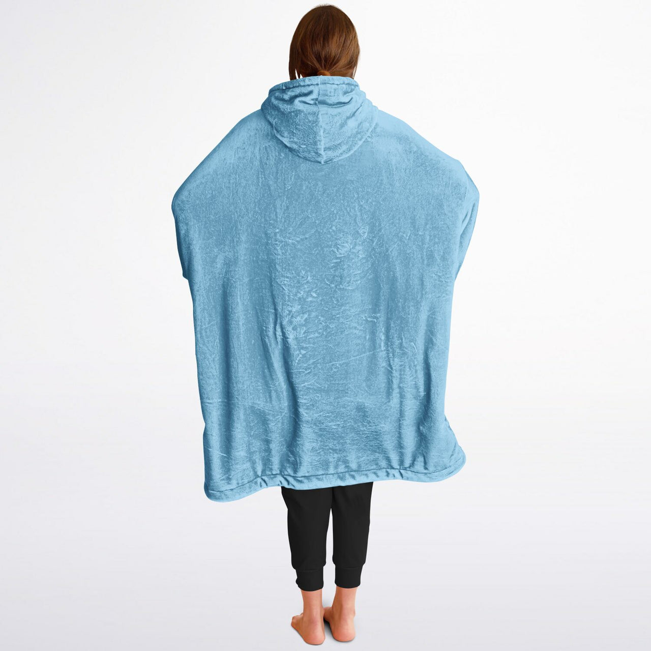 Pastel Pistachio Green and Sky Blue Oversized Reversible Hoodie