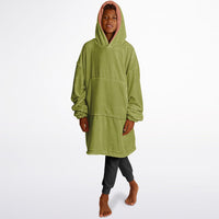 Thumbnail for Earthy Tones Roman Peach and Olive Green Youth Reversible Hoodie