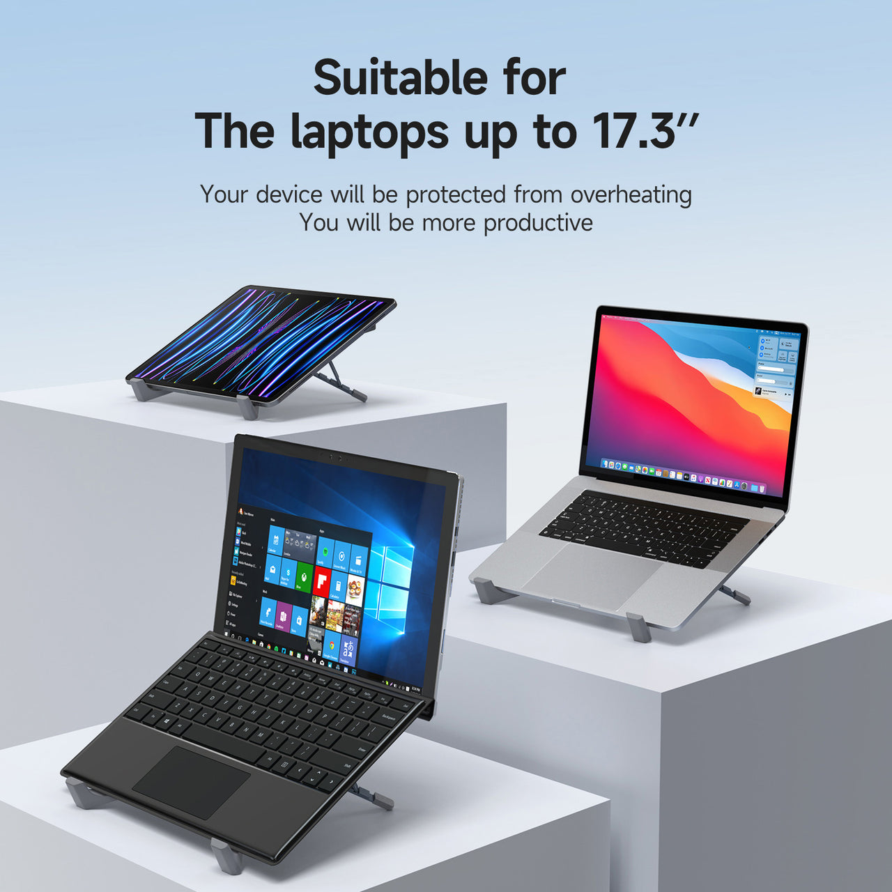 Compact Aluminum Laptop Stand