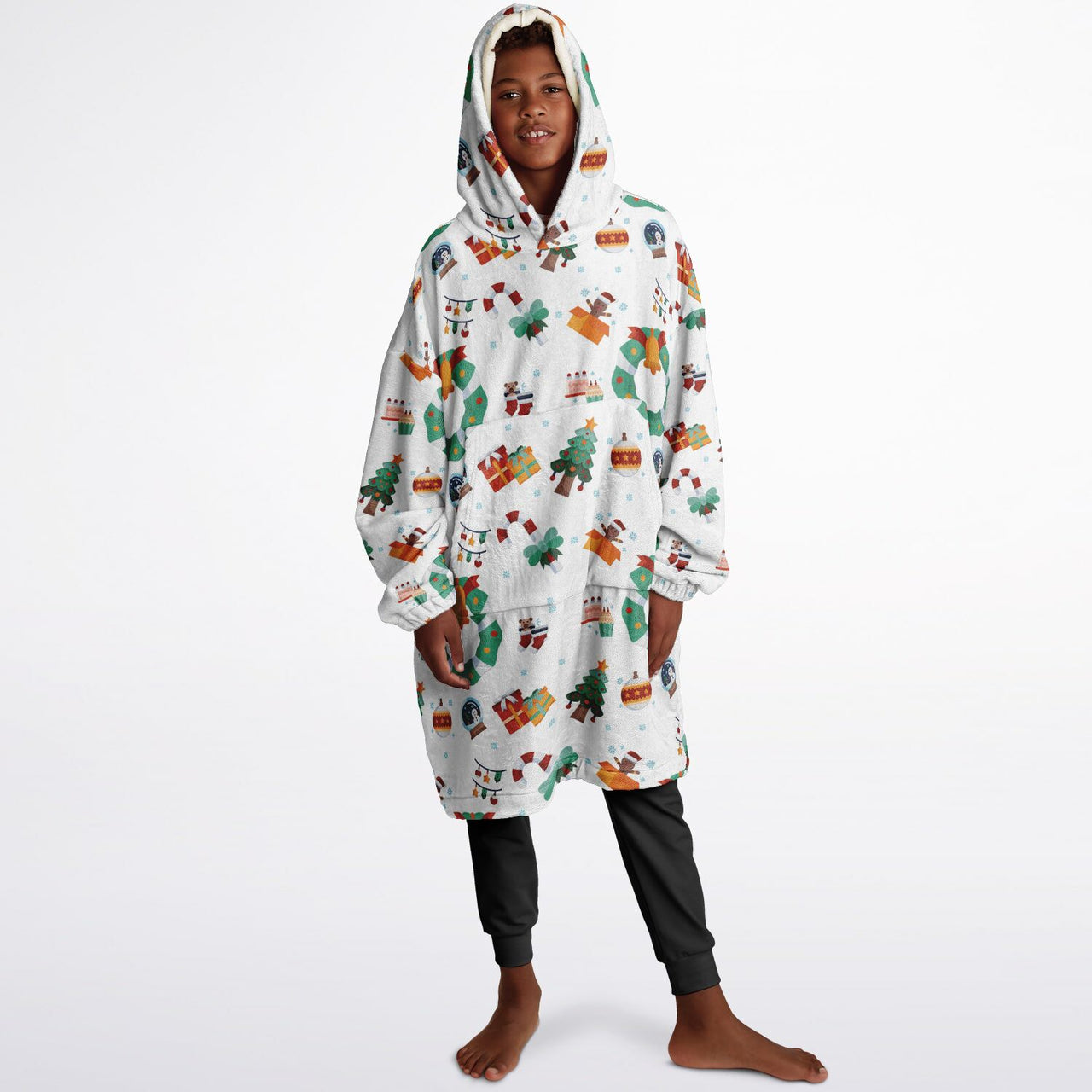 Winter Christmas Pattern Youth Standard Hoodie