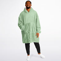 Thumbnail for Pastel Lilac and Pistachio Green Oversized Reversible Hoodie