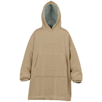 Thumbnail for Neutral Ash Gray and Sand Youth Reversible Hoodie