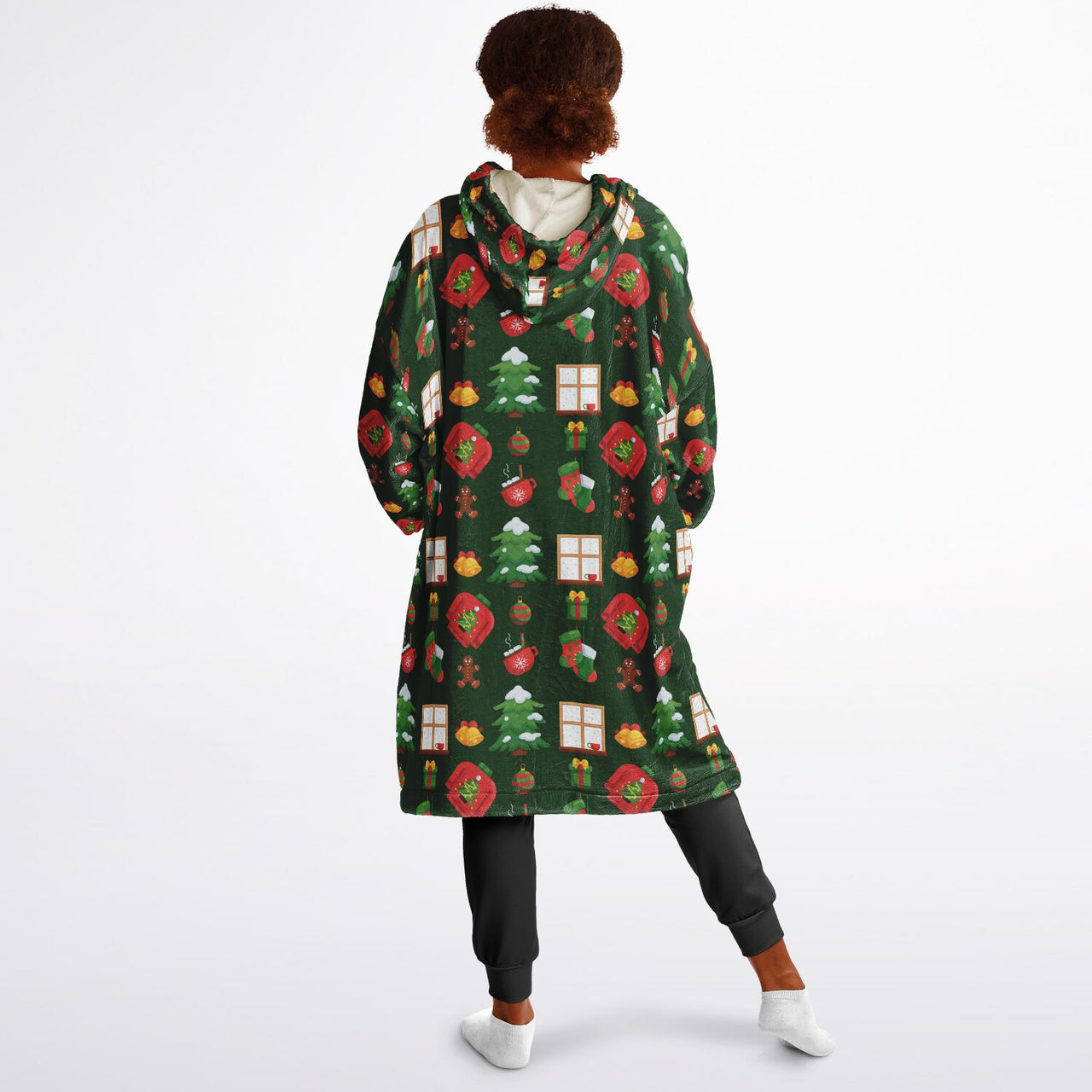 Green Christmas Pattern Youth Standard Hoodie