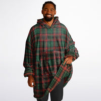 Thumbnail for Christmas Pattern Checkered 2 and Checkered 1 Oversized Reversible Hoodie