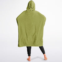 Thumbnail for Earthy Tones Sandstone and Olive Green Oversized Reversible Hoodie