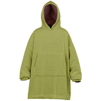 Thumbnail for Earthy Tones Olive Green and Rose Taupe Youth Reversible Hoodie