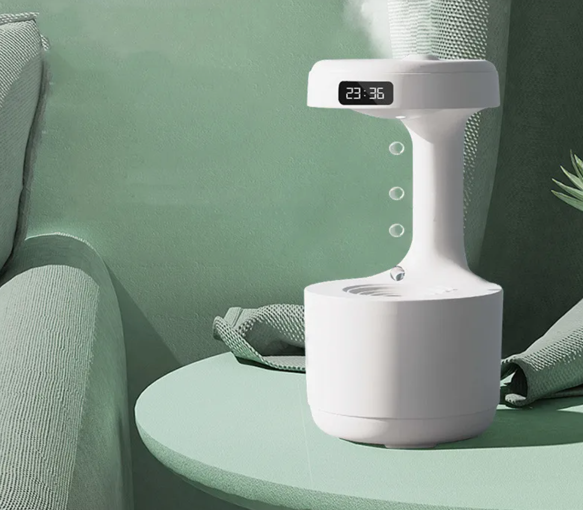 Quiet Bedroom Aroma Clock Humidifier
