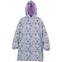 Thumbnail for Animal 1 and Animal 2 Pattern Design Oversized Youth Reversible Hoodie