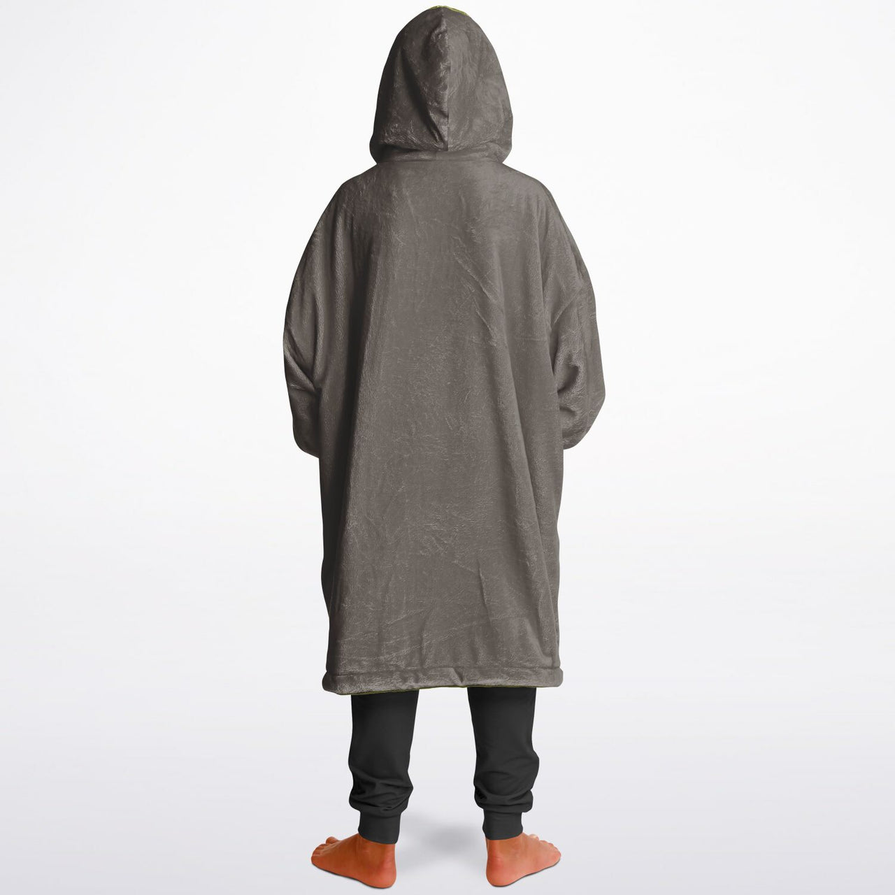 Earthy Tones Olive Green and Sandstone Youth Reversible Hoodie