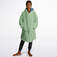 Thumbnail for Pastel Sky Blue and Pistachio Green Youth Reversible Hoodie