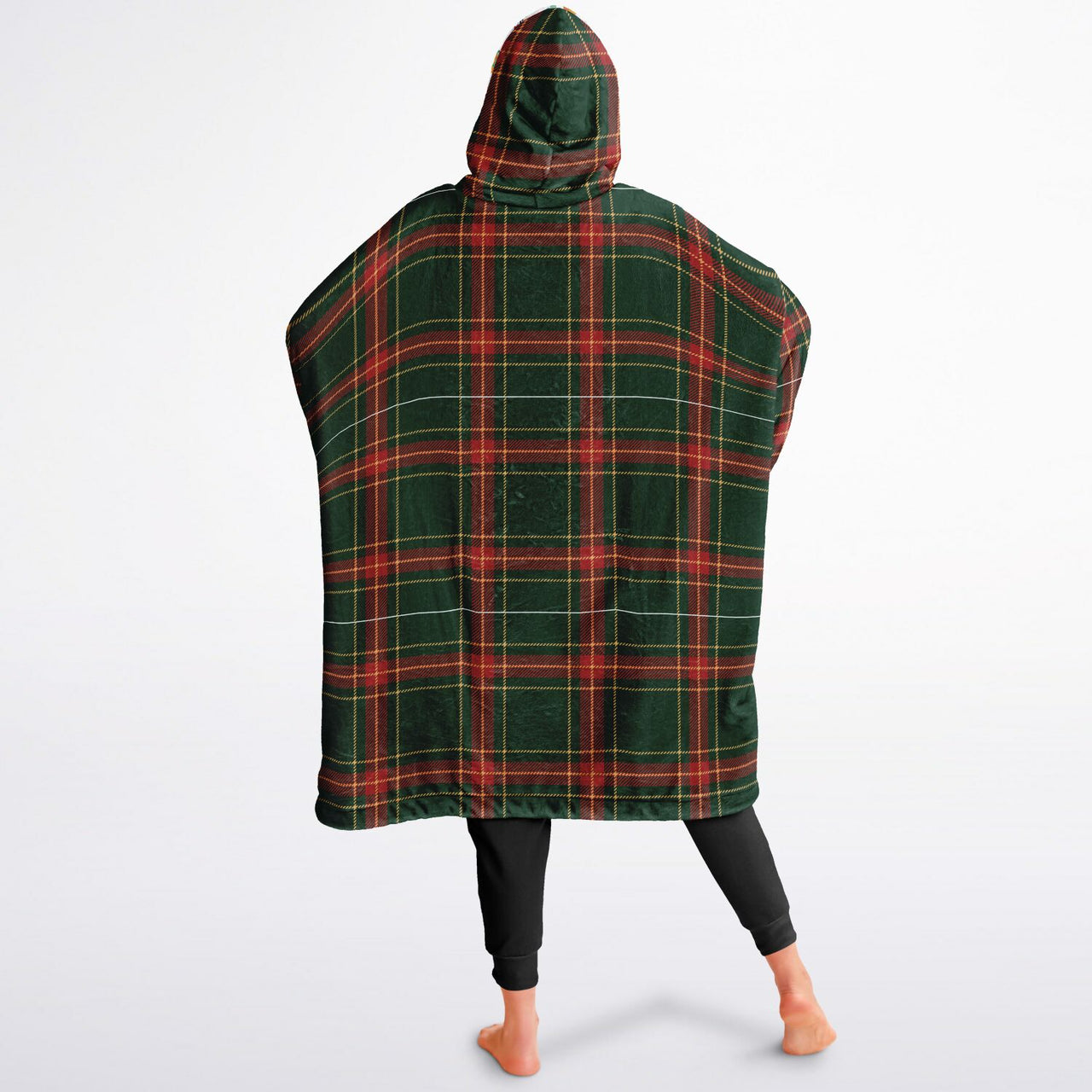 Christmas Pattern Winter Christmas and Checkered 1 Oversized Reversible Hoodie