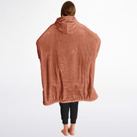 Thumbnail for Earthy Tones Roman Peach and Sandstone Oversized Reversible Hoodie
