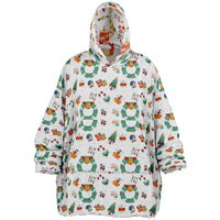 Thumbnail for Christmas Pattern Winter Christmas and Red Christmas Oversized Reversible Hoodie
