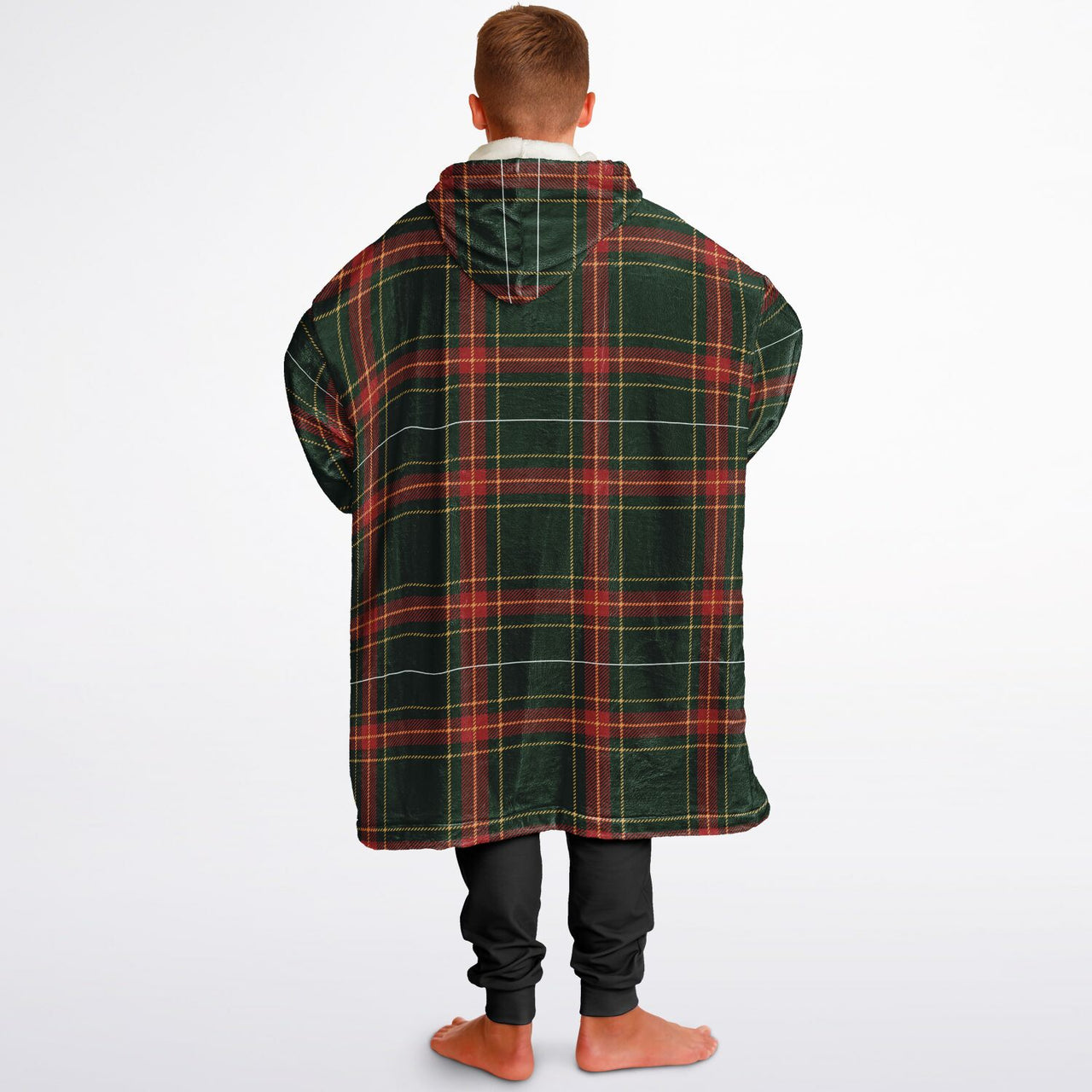 Christmas Pattern Checkered 1 Youth Standard Hoodie
