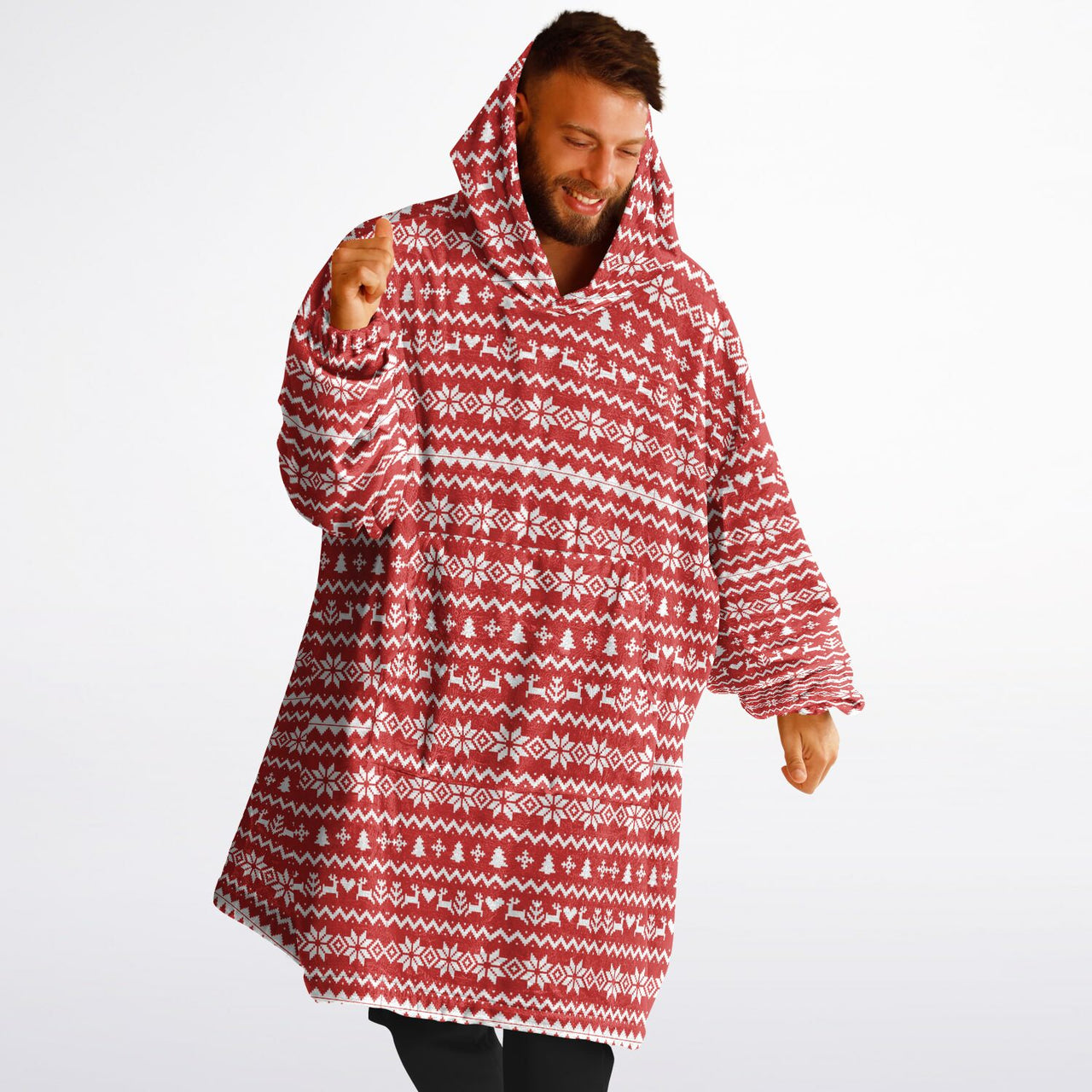 Christmas Pattern Ugly Christmas Sweater Adult Standard Hoodie