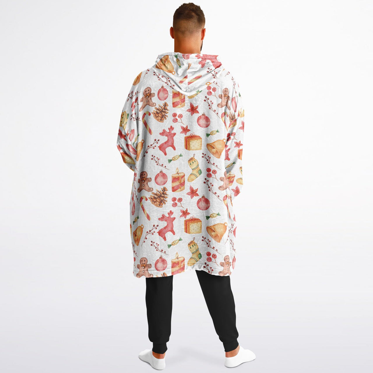 Red Christmas Pattern Adult Standard Hoodie