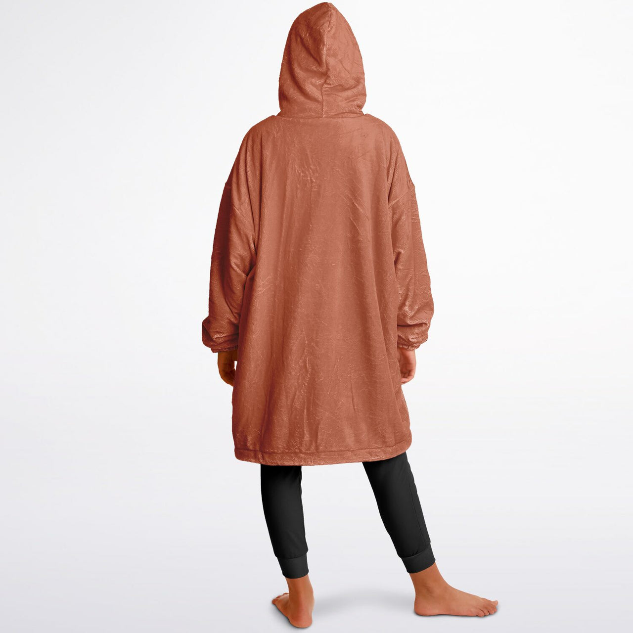 Earthy Tones Sandstone and Roman Peach Youth Reversible Hoodie