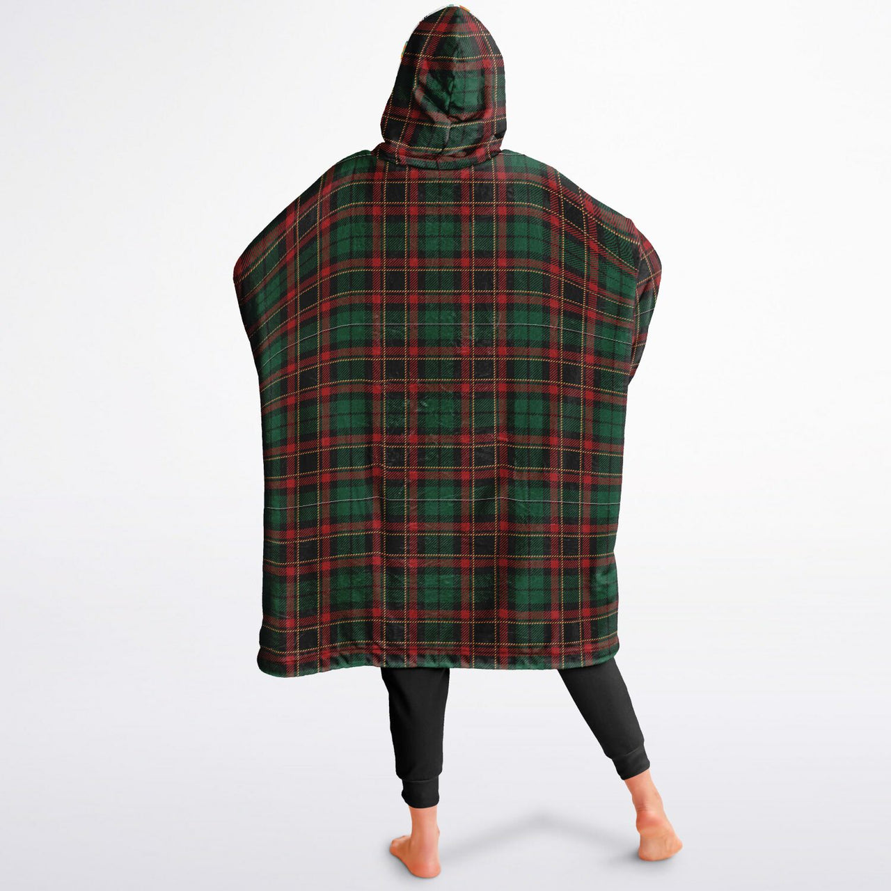 Christmas Pattern Winter Christmas and Checkered 2 Oversized Reversible Hoodie