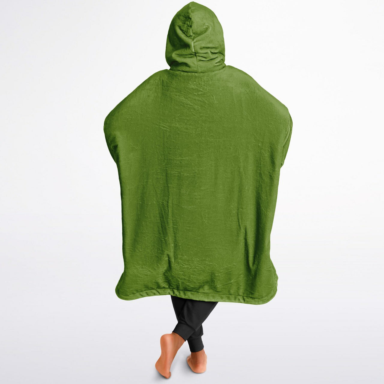 Earthy Tones Sandstone and Olive Drab Oversized Reversible Hoodie