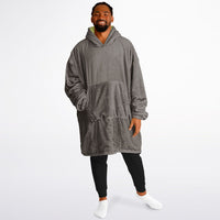 Thumbnail for Earthy Tones Sandstone and Olive Green Oversized Reversible Hoodie