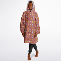 Thumbnail for Smores and Animal 1 Pattern Oversized Youth Reversible Hoodie