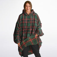 Thumbnail for Christmas Pattern Checkered 2 and Checkered 1 Oversized Reversible Hoodie