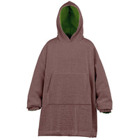 Thumbnail for Earthy Tones Rose Taupe and Olive Drab Youth Reversible Hoodie