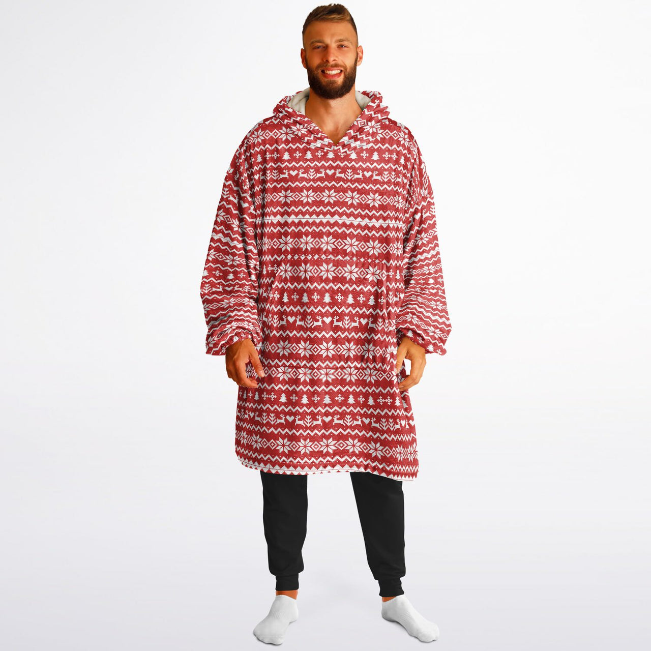 Christmas Pattern Ugly Christmas Sweater Adult Standard Hoodie