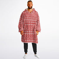 Thumbnail for Christmas Pattern Ugly Christmas Sweater Adult Standard Hoodie