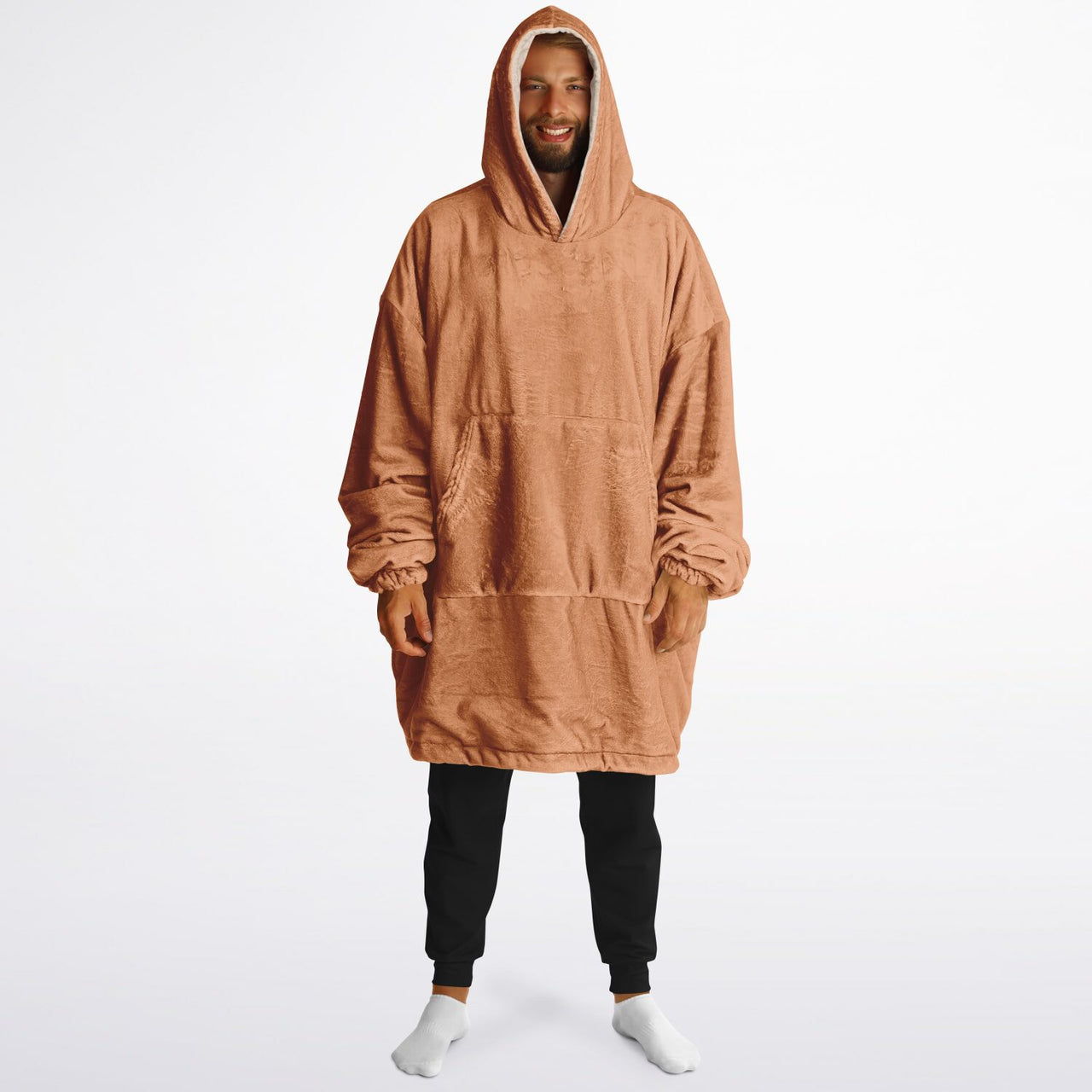 Apricot Crush and Soft Amber New Color 2024 Oversized Reversible Hoodie