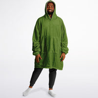 Thumbnail for Earthy Tones Sandstone and Olive Drab Oversized Reversible Hoodie