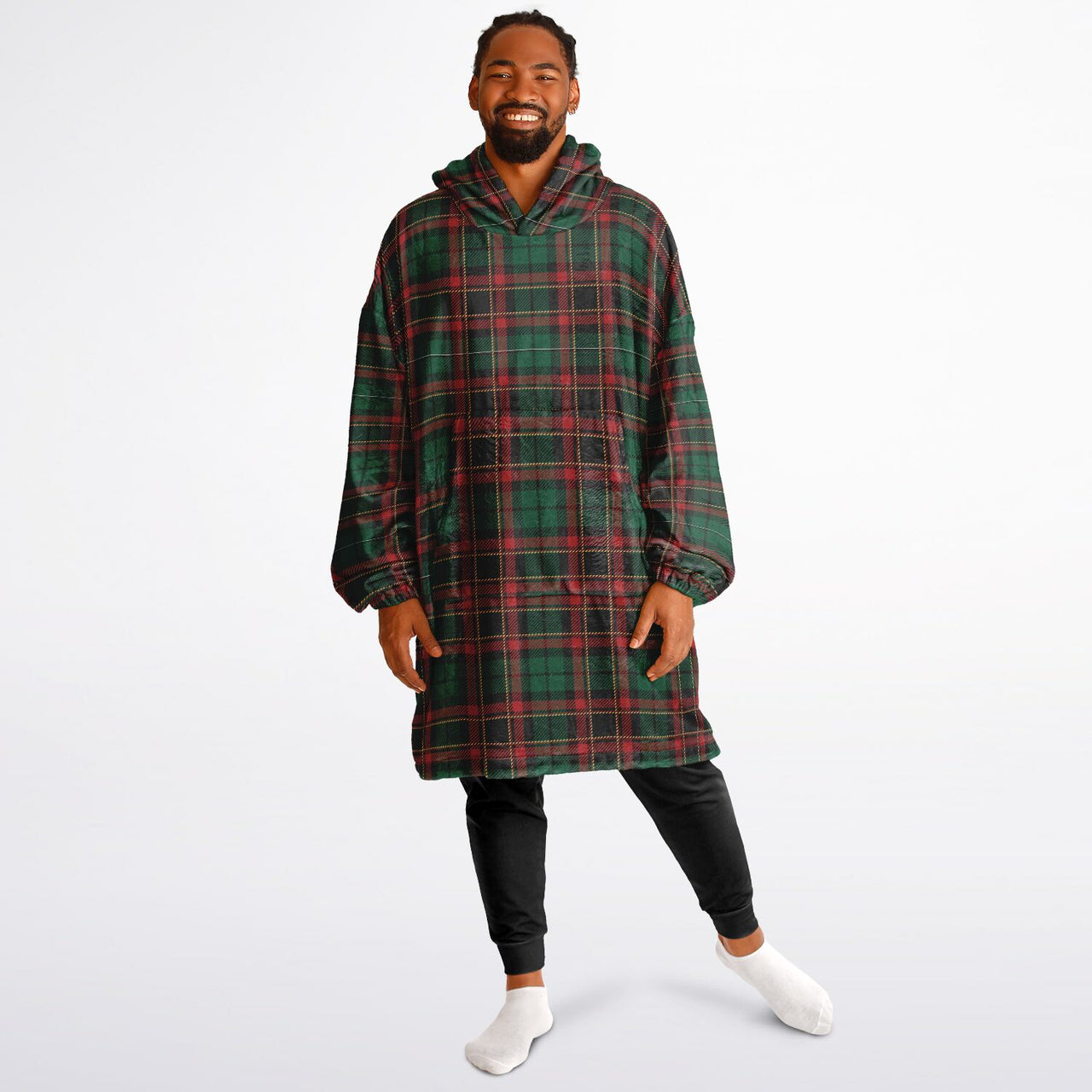 Christmas Pattern Checkered 2 Adult Standard Hoodie