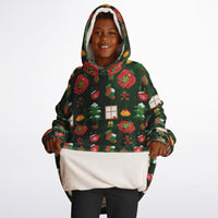 Thumbnail for Green Christmas Pattern Youth Standard Hoodie