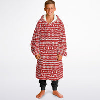 Thumbnail for Christmas Pattern Ugly Christmas Sweater Youth Standard Hoodie