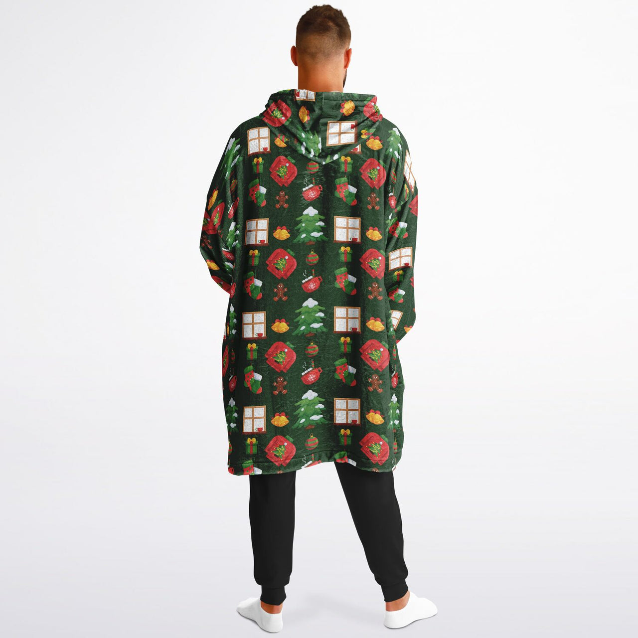 Green Christmas Pattern Adult Standard Hoodie