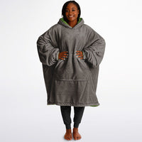 Thumbnail for Earthy Tones Sandstone and Olive Drab Oversized Reversible Hoodie